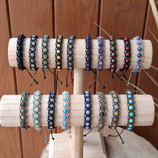 Pulseras CLAVEL. Minerales de 6mm