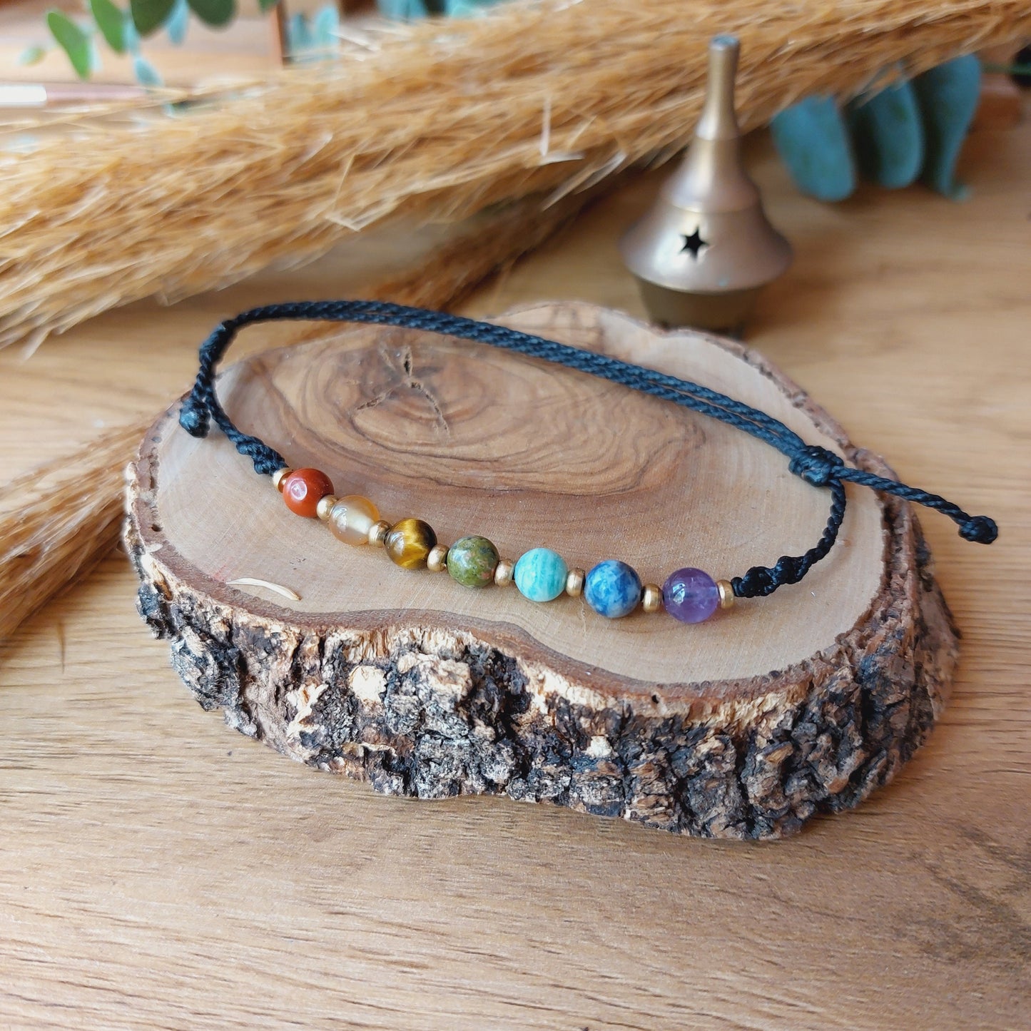 Tobillera de los 7 chakras.