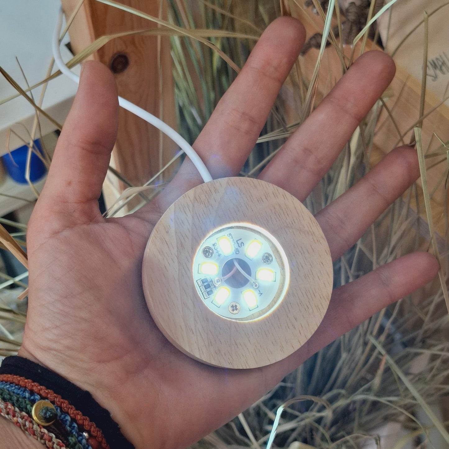Base de luz led. Luz blanca.