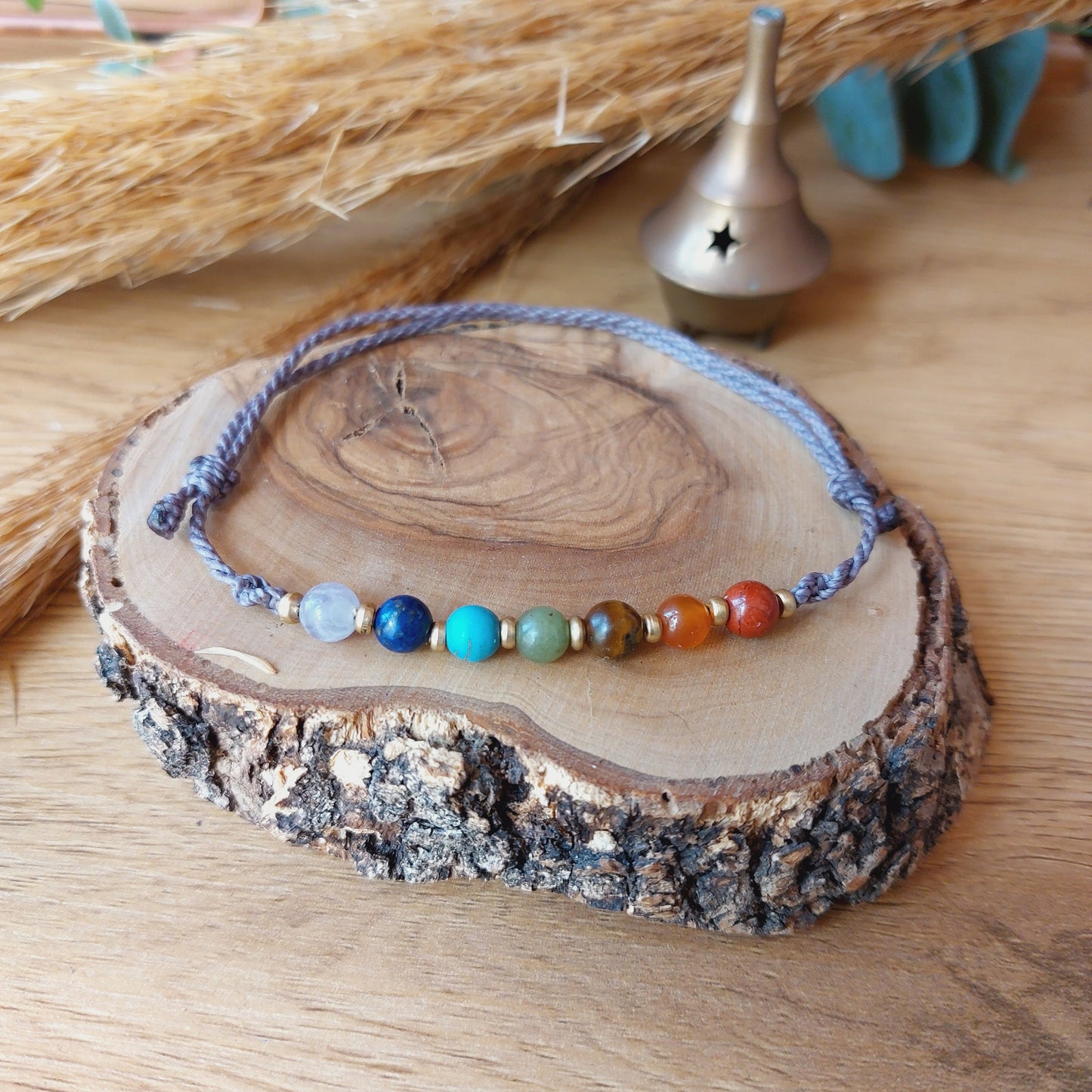 Tobillera de los 7 chakras.