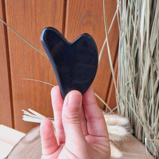 Gua Sha. Masajeador facial. Obsidiana