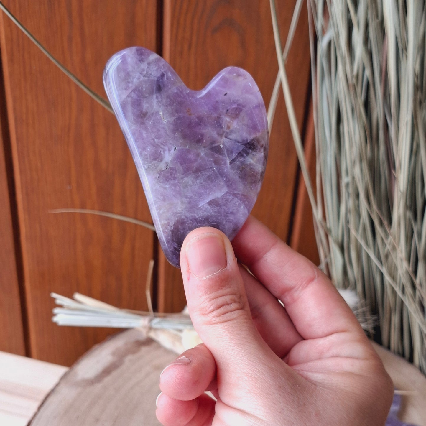 Gua Sha. Masajeador facial. Amatista