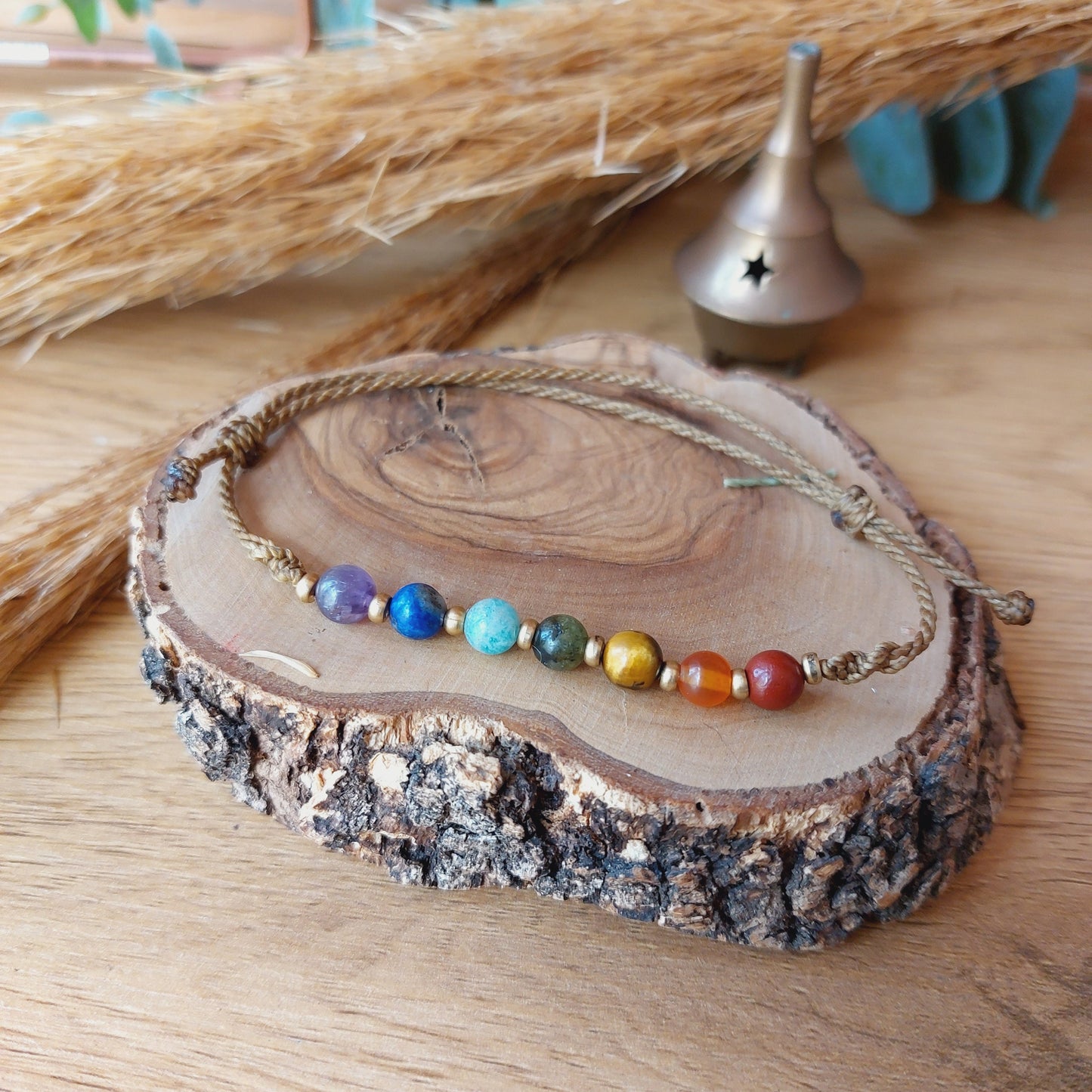 Tobillera de los 7 chakras.