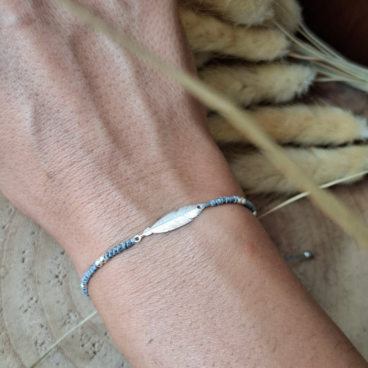 Pulsera PLUMA plata