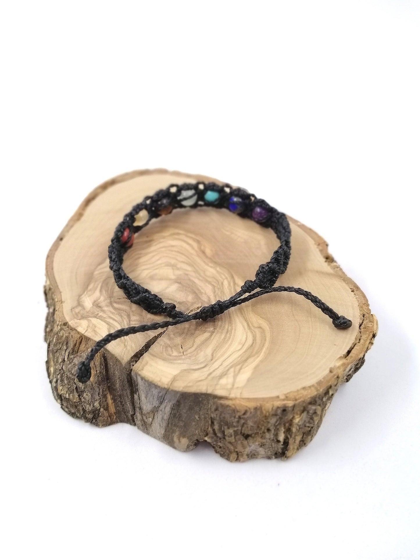 Pulsera de los 7 chakras, minerales de 6mm.