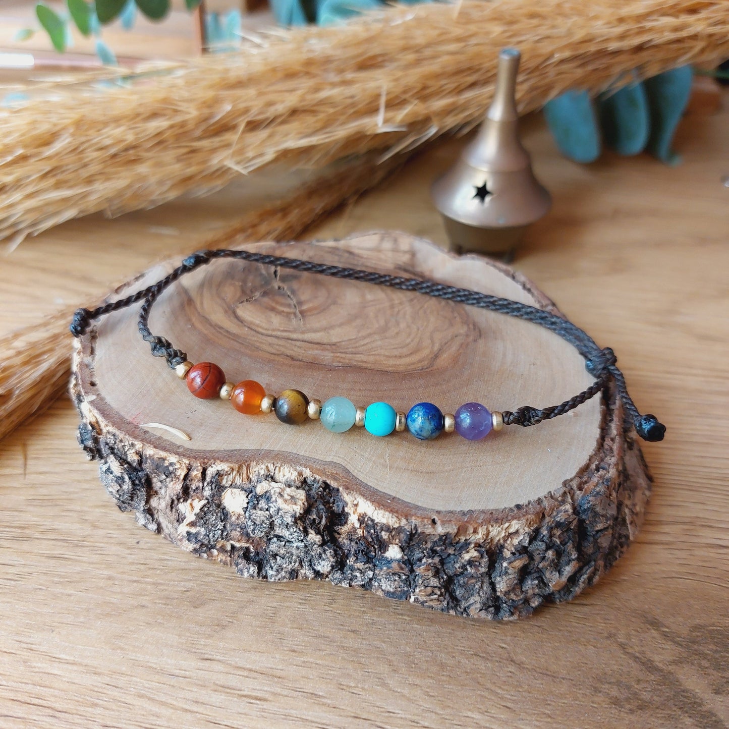 Tobillera de los 7 chakras.