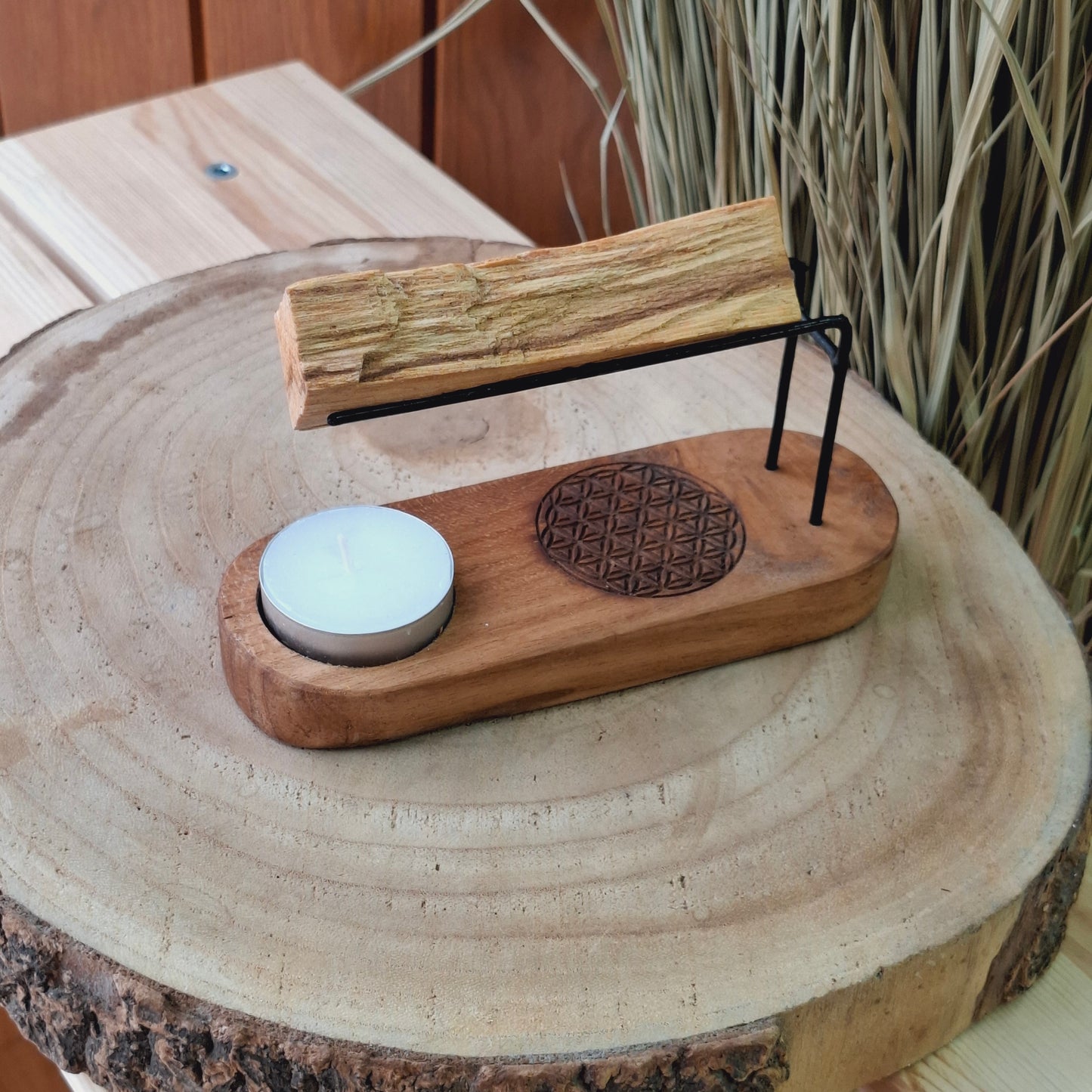 Quemador para atados y palo santo