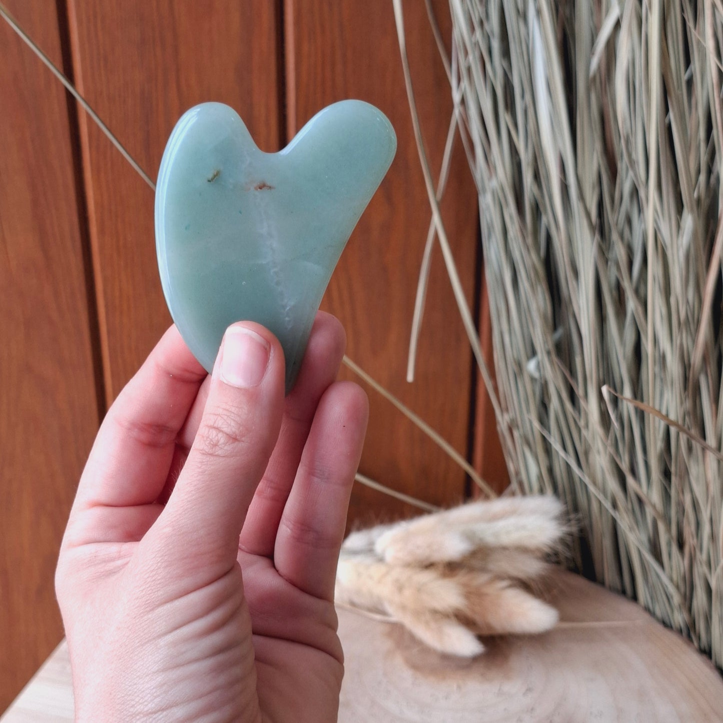 Gua Sha. Masajeador facial. Aventurina
