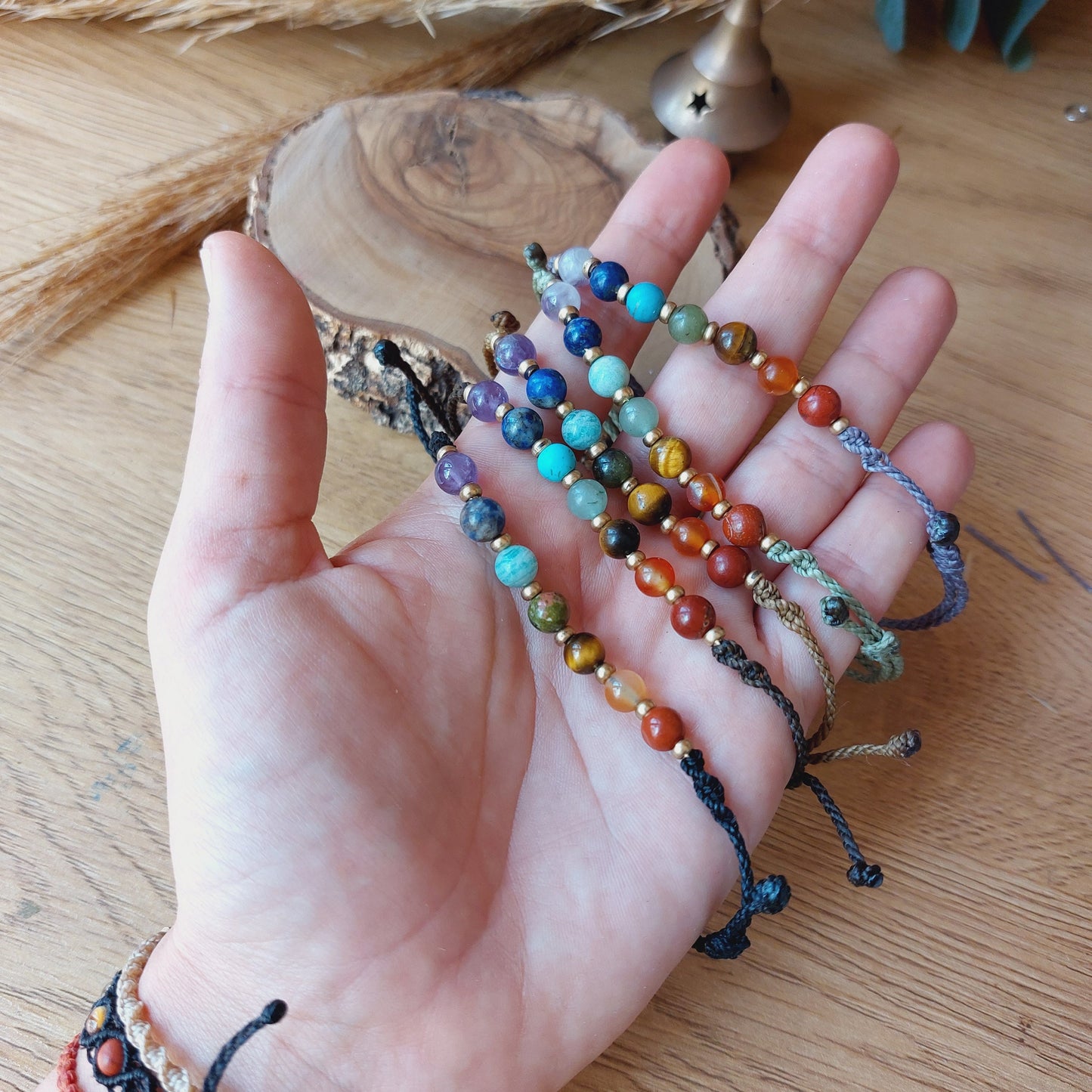 Tobillera de los 7 chakras.