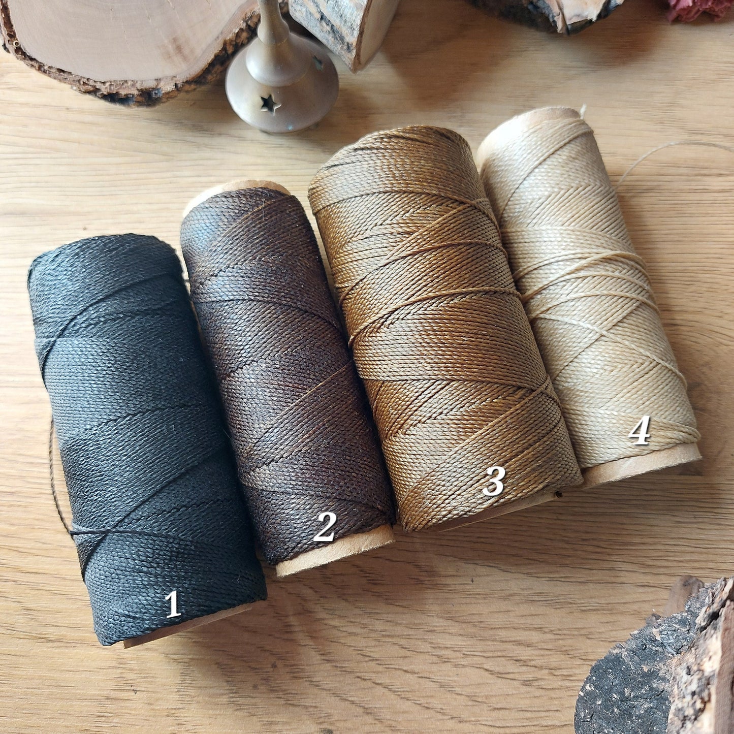 Pendientes de macramé y plata