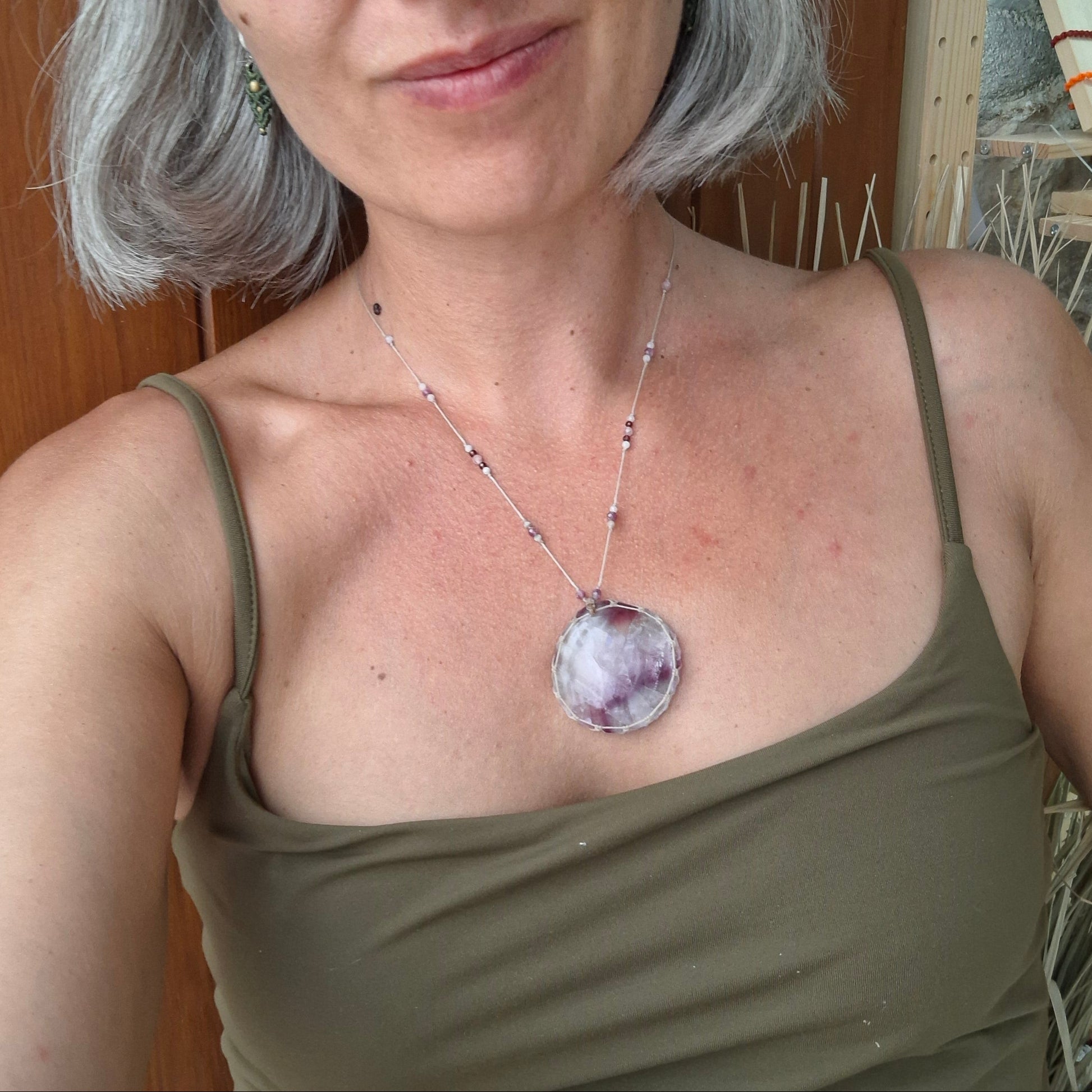 colgante de fluroita