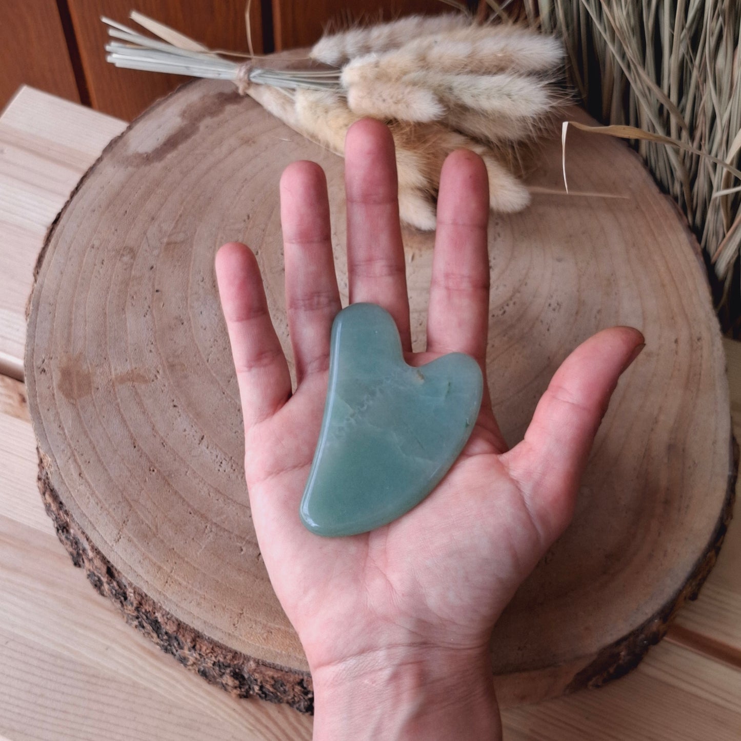 Gua Sha. Masajeador facial. Aventurina