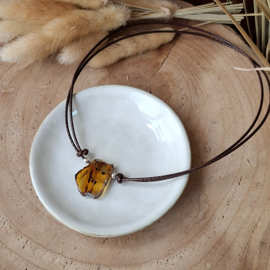 Collar de ámbar mexicano.