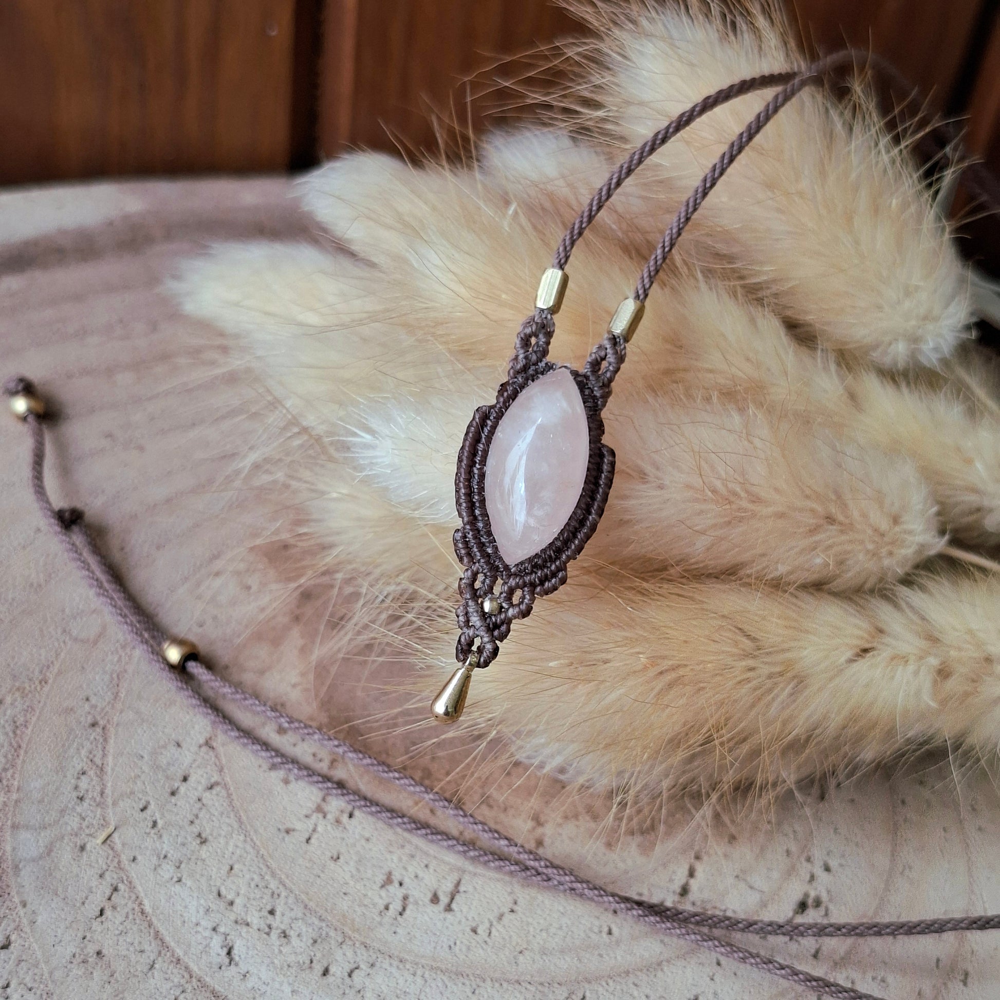 colgante de macramé