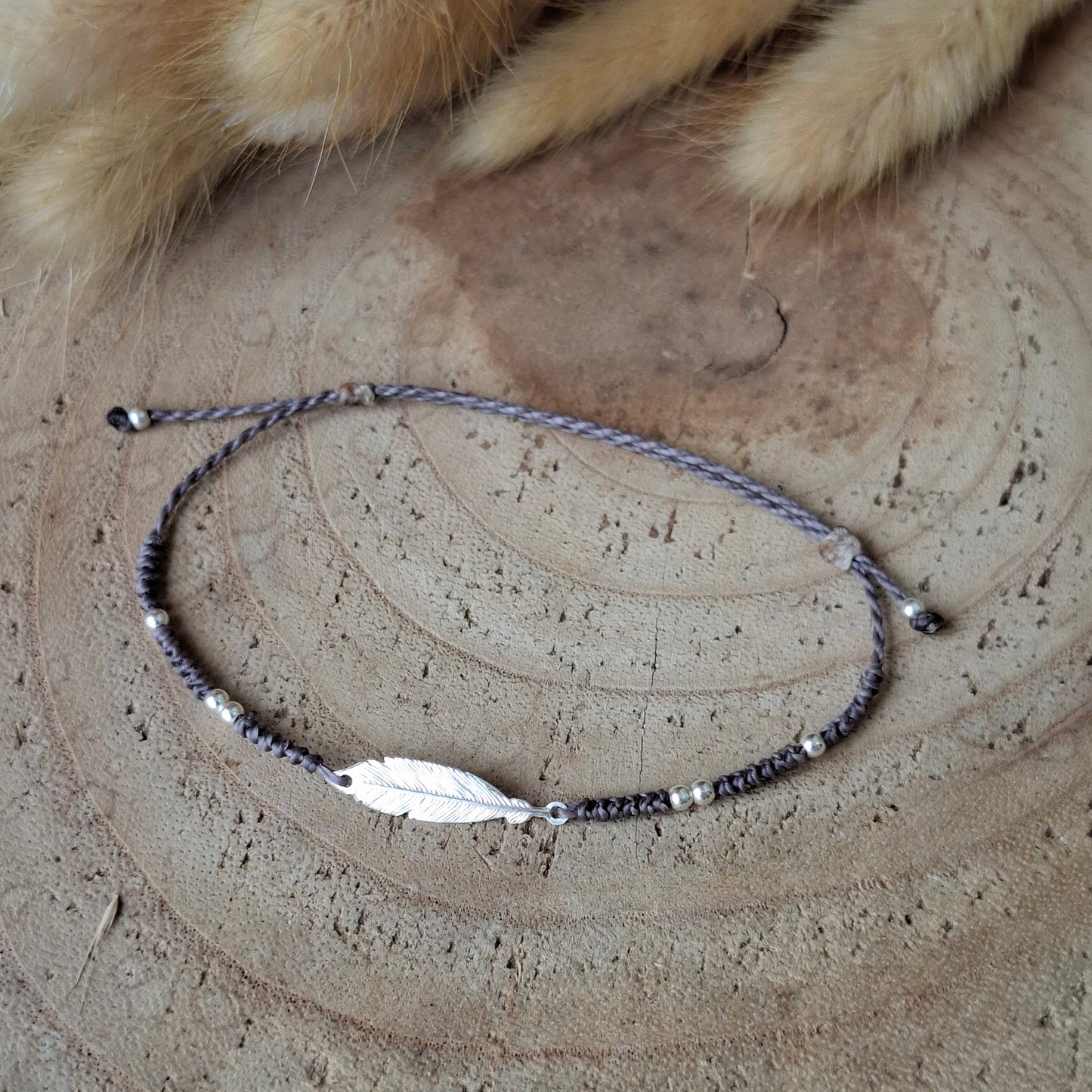 Pulsera PLUMA plata
