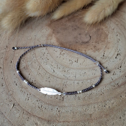 Pulsera PLUMA plata