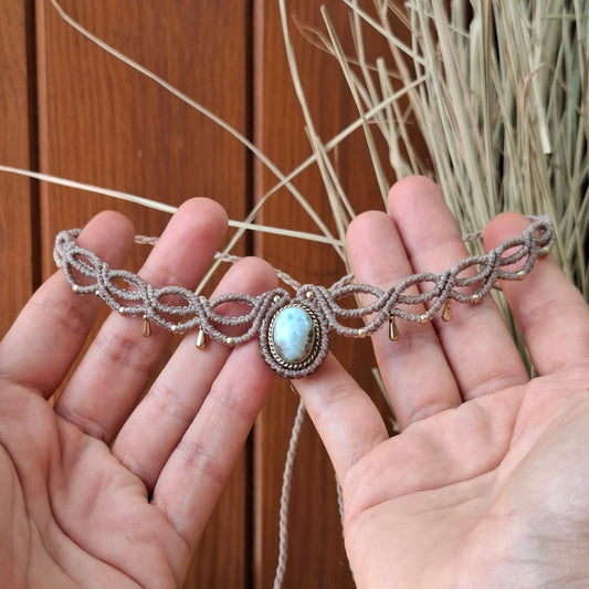 Collar artesanal de LARIMAR