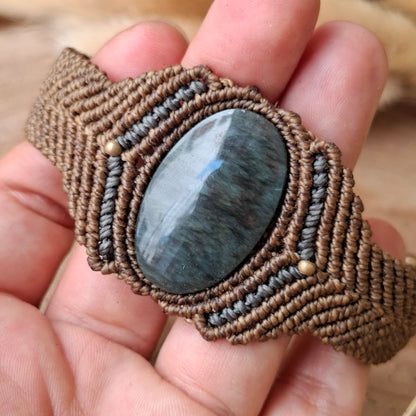 Pulsera con Obsidiana Manto Huichol