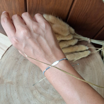 Pulsera PLUMA plata