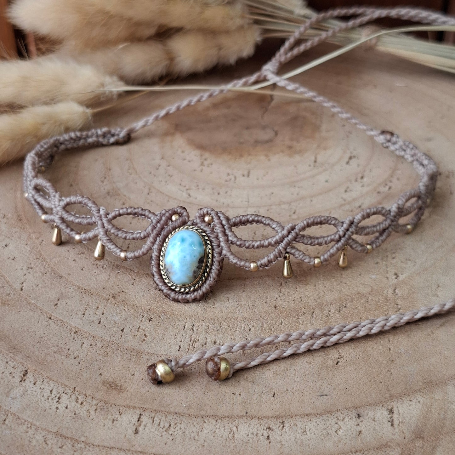 Collar artesanal de LARIMAR