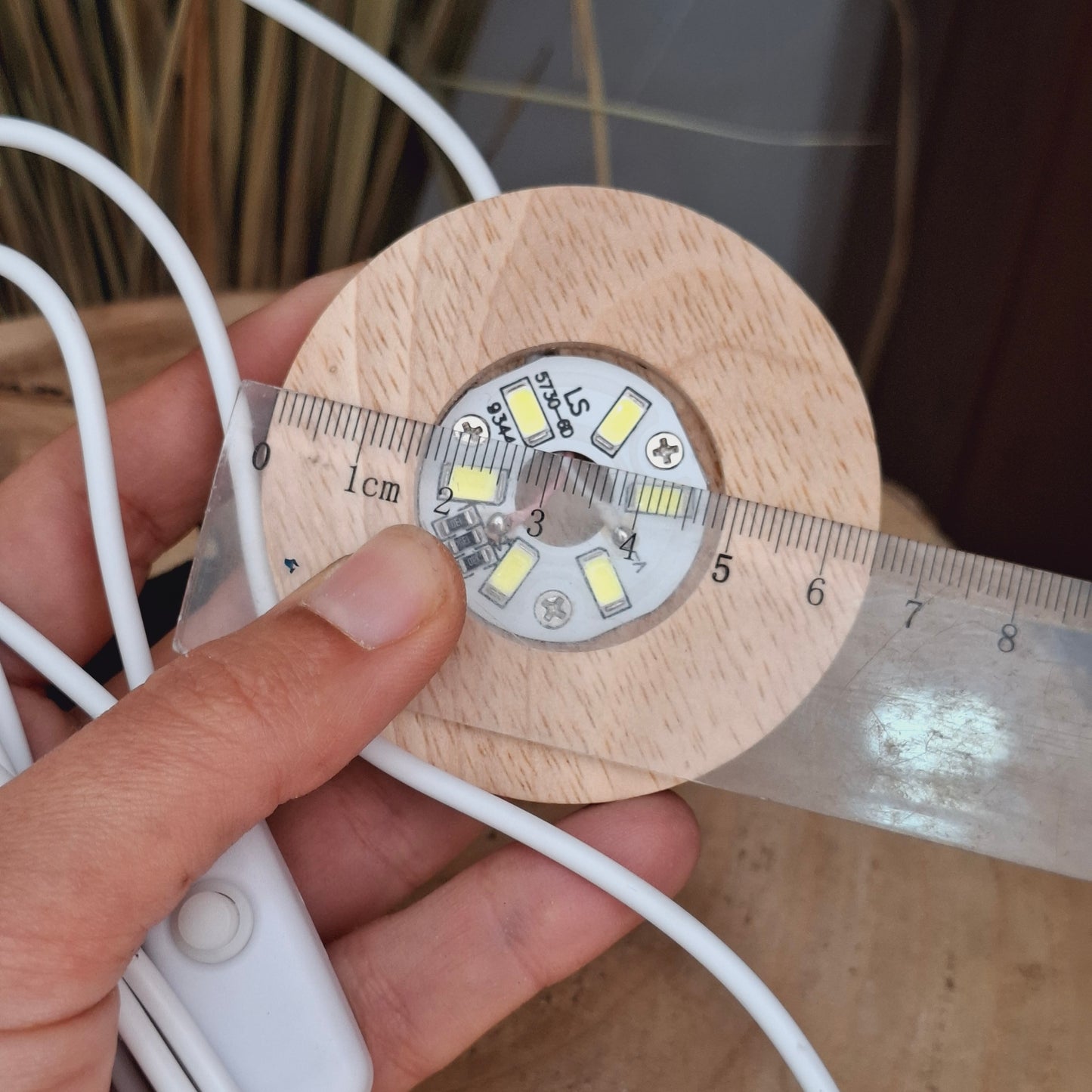 Base de luz led. Luz blanca.