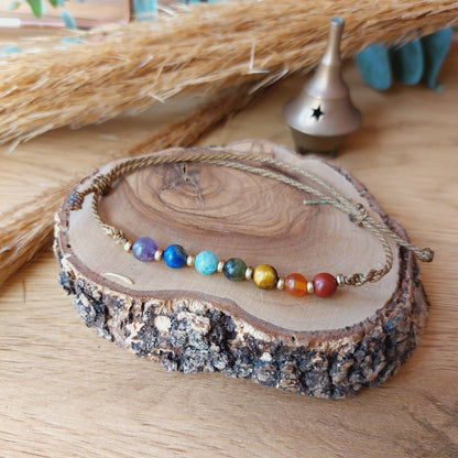 Tobillera de los 7 chakras.