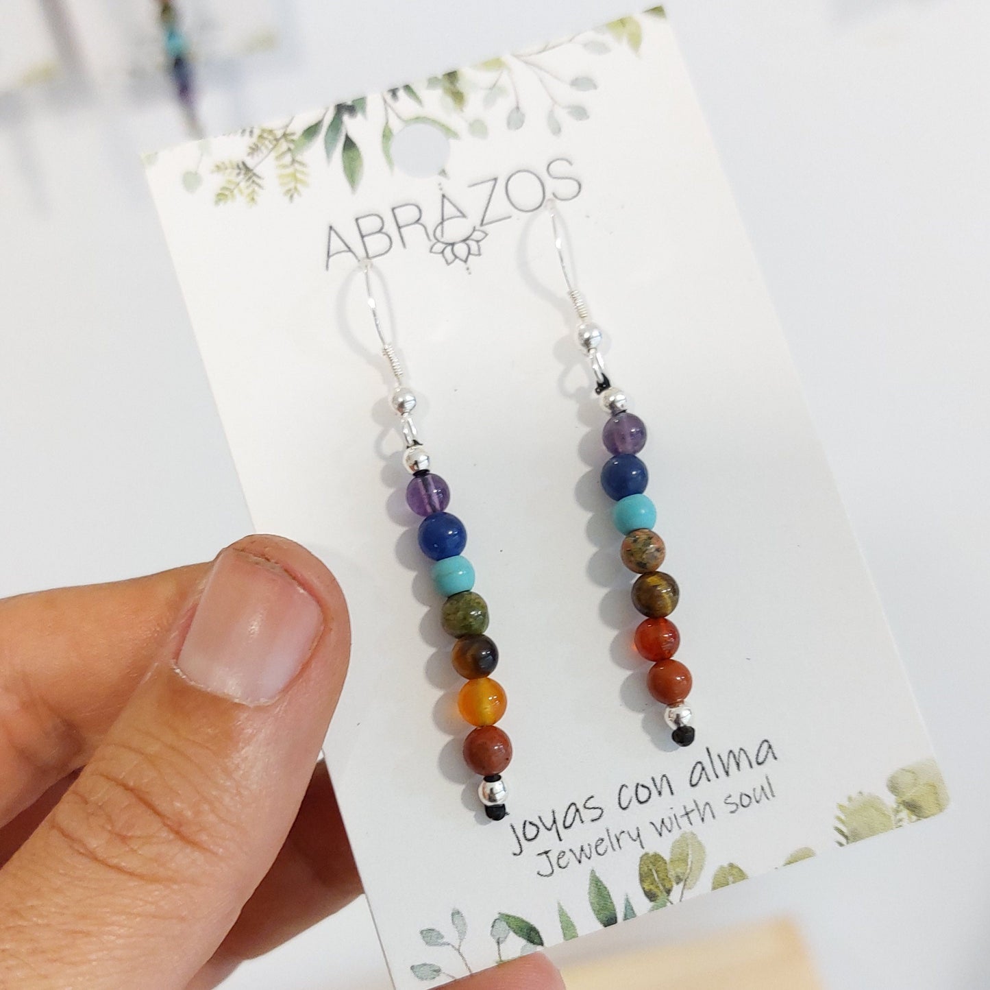 Pendientes de los chakras.