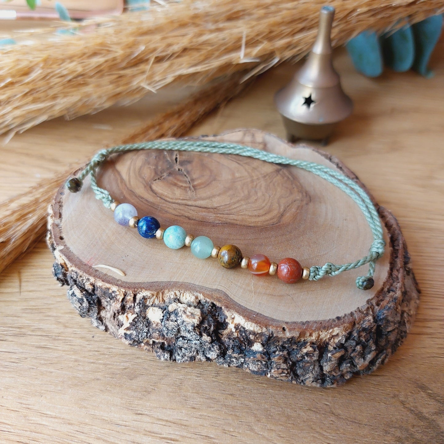 Tobillera de los 7 chakras.