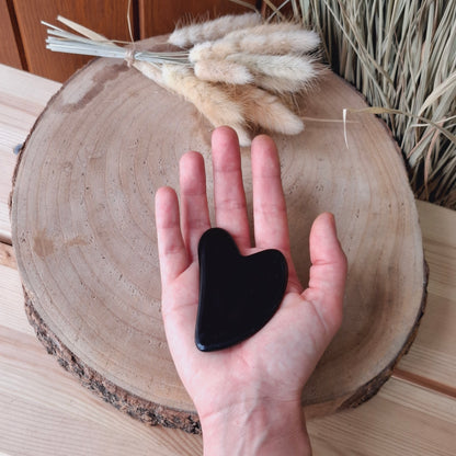 Gua Sha. Masajeador facial. Obsidiana