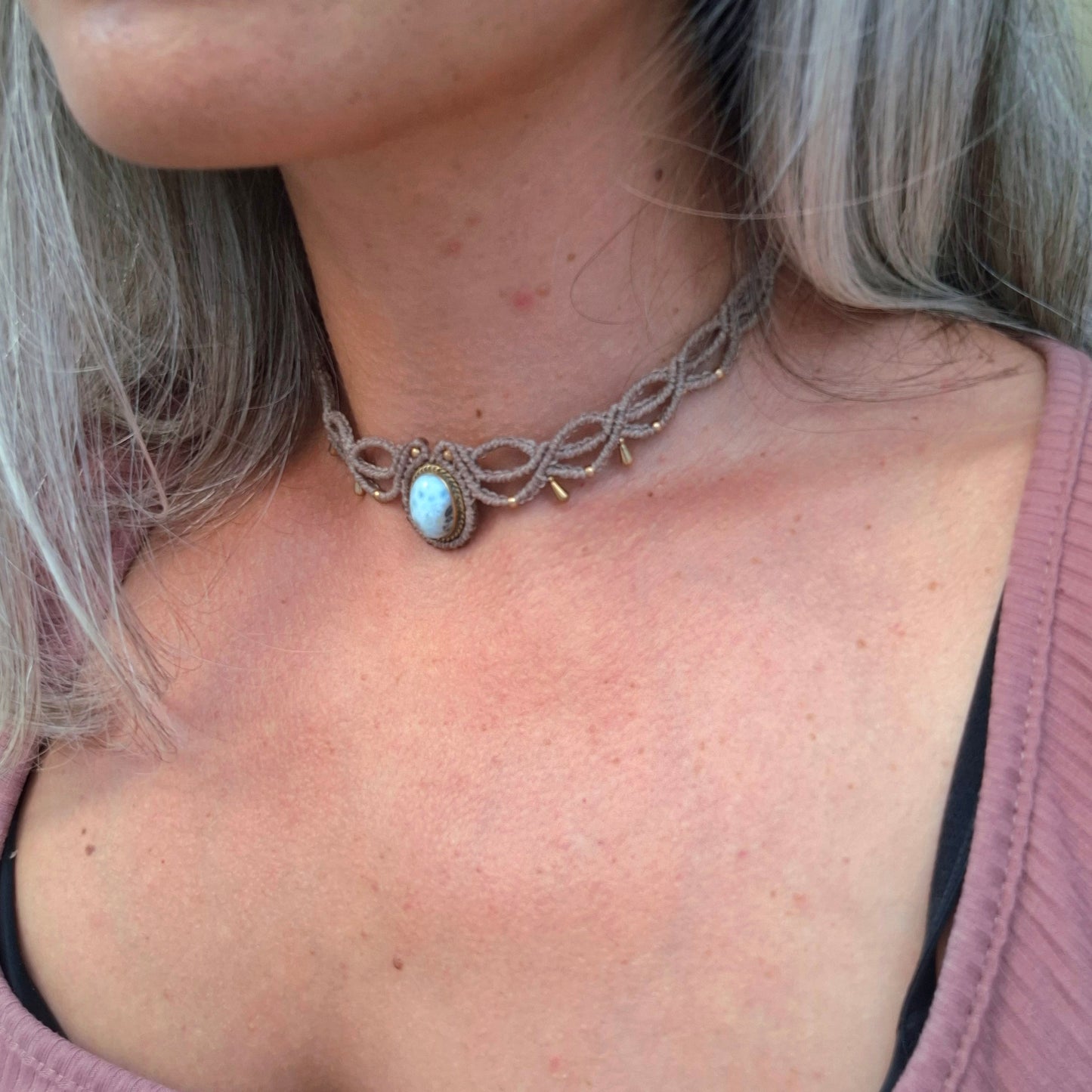 Collar artesanal de LARIMAR